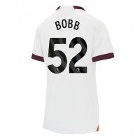 Manchester City Oscar Bobb #52 Replica Away Shirt Ladies 2023-24 Short Sleeve